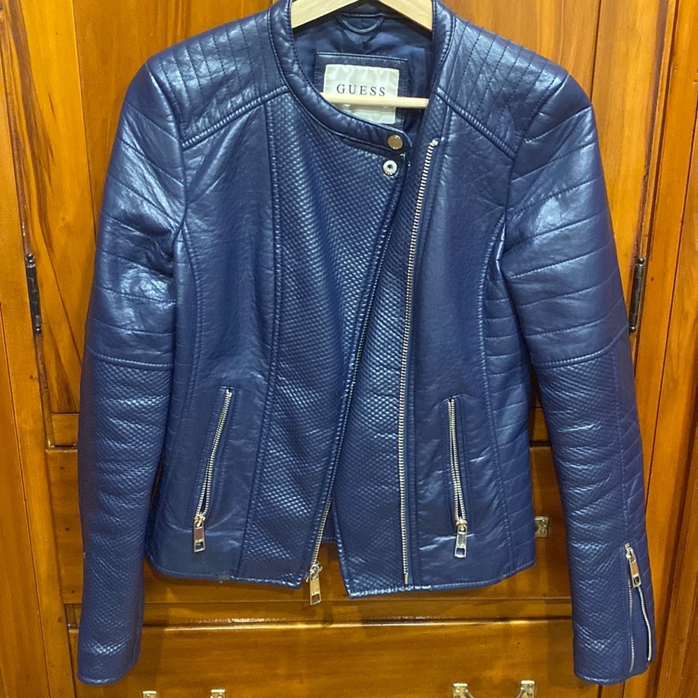 COPY - Guess leather moto jacket xs